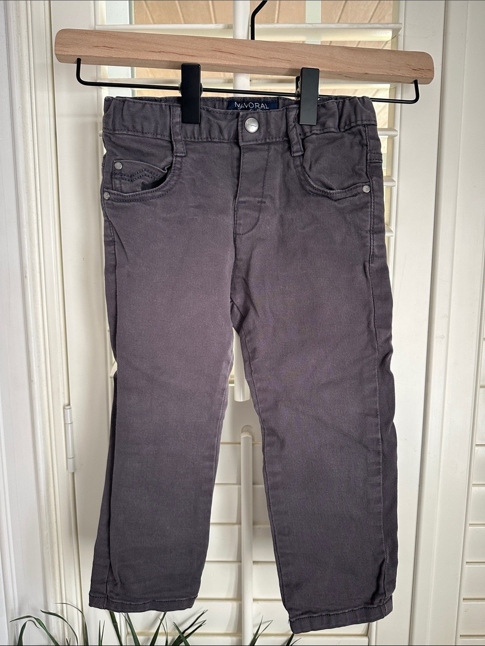 Mayoral Boys' Charcoal Gray Jeans 2T